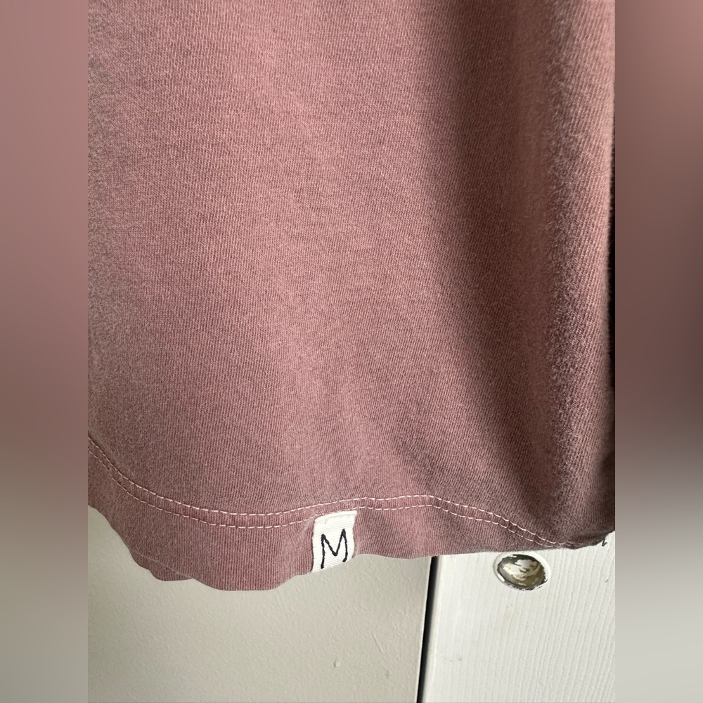 Madewell Mauve Long Sleeve Tee XXL 100% Cotton - Picture 3 of 7